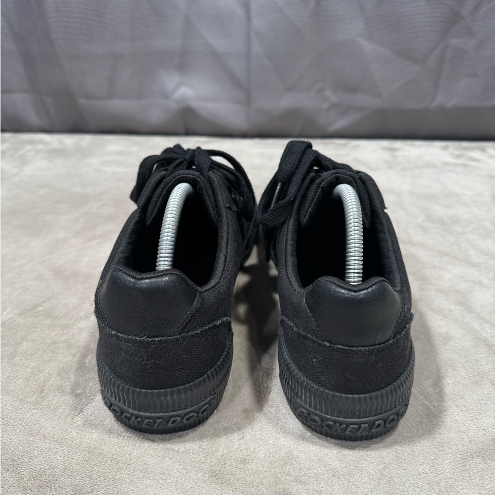 Rocket Dog Black Low-Top Canvas Sneakers - Picture 3 of 11